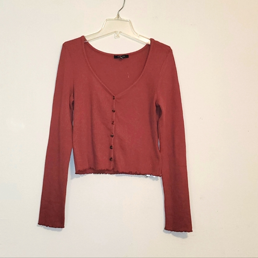 Love Tree lightweight Knit Cardigan Size M